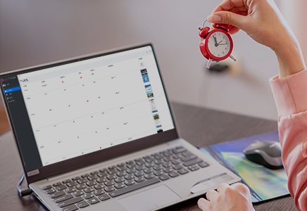 회의 예약 상황 표출 이미지